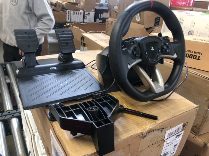 Photo 1 of HORI Racing Wheel Apex for Playstation 5, PlayStation 4 and PC - Officially Licensed by Sony - Compatible with Gran Turismo 7
