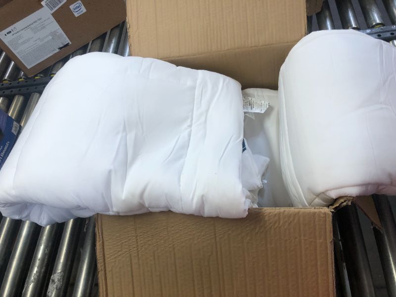 Photo 1 of Bedsure White Duvet Covers Queen Size - Washed Duvet Cover, Soft Queen Duvet Cover Set 3 Pieces with Zipper Closure, 1 Duvet Cover 88x88 inches and 2 Pillow Shams

