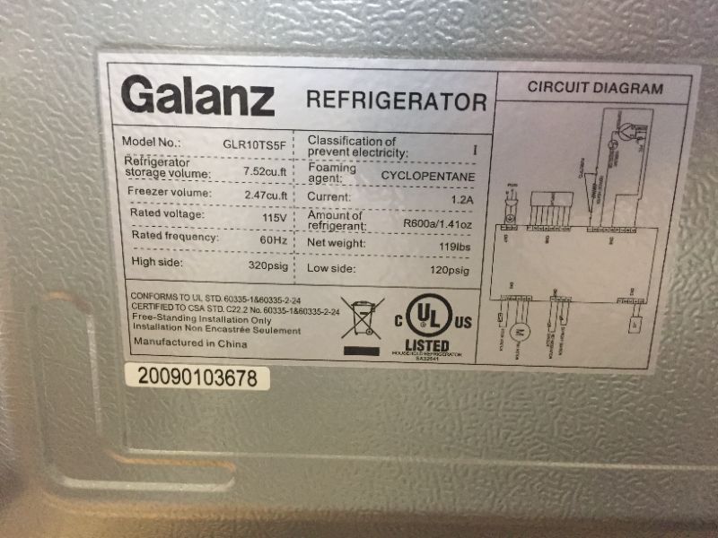 Photo 7 of 10.0 cu. ft. Top Freezer Refrigerator with Dual Door, Frost Free in Stainless Steel Look
