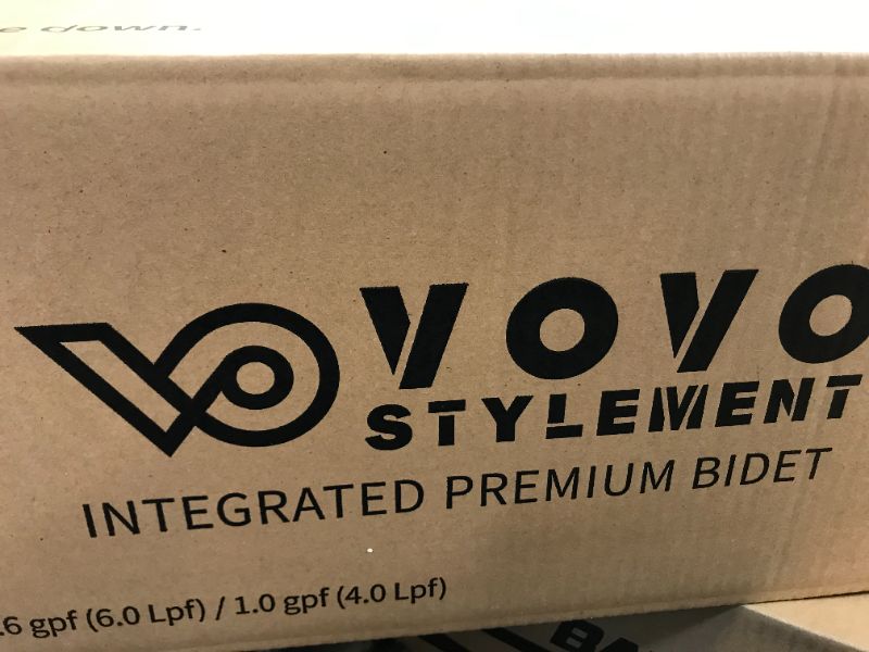 Photo 1 of VOVO STYLEMENT TCB-090S Smart Bidet Toilet, One Piece Toilet with Auto Dual Flush, LED Nightlight, Heated Seat, Warm Water and Dry FACTORY SEALED OPENED FOR PICTURES