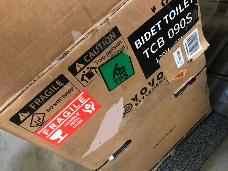 Photo 1 of VOVO STYLEMENT TCB-090S Smart Bidet Toilet, One Piece Toilet with Auto Dual Flush, LED Nightlight, Heated Seat, Warm Water and Dry FACTORY SEALED OPENED FOR PICTURES