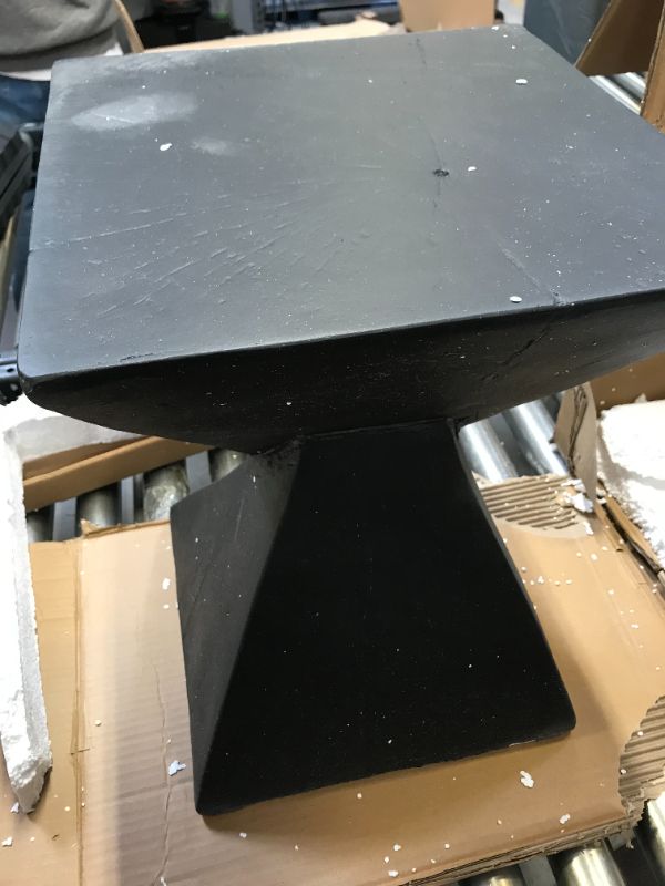 Photo 4 of Christopher Knight Home 305826 Jerod Light-Weight Concrete Accent Table, Black 12.5"D x 12.5"W x 18"H
MINOR SCRATCHES ON ITEM 