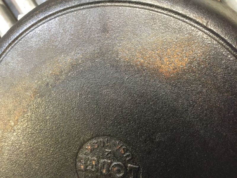 Photo 3 of 12" LODGE CAST IRON , MINOR RUST/DIRT 