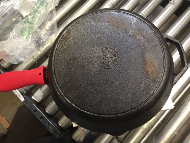 Photo 2 of 12" LODGE CAST IRON , MINOR RUST/DIRT 