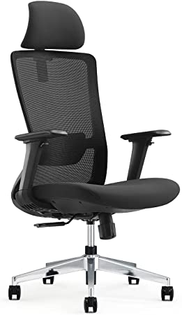 Photo 1 of EGOSI Home Mesh Ergonomic Office Chair with Headrest Executive Computer Desk Chairs Lumbar Support - 4D Armrest, Big Tall Cushion High Back - Suitable for Heavy People .(Black Mesh) **BACK ONLY**
