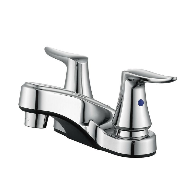 Photo 1 of 4" Bathroom Basin Sink Faucet Chrome Lavatory 2 Handles 3 Holes Vanity Mixer Tap
