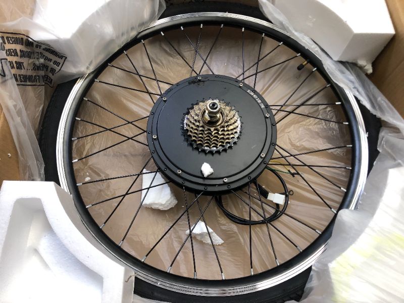 Photo 2 of 26" 48V Electric Bicycle Rear Wheel 1000W/1500W Ebike Hub Motor Conversion Set
