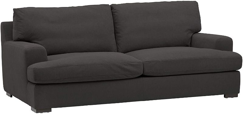 Photo 1 of  Amazon Brand – Stone & Beam Lauren Down-Filled Oversized Sofa Couch, 89"W, Pepper
