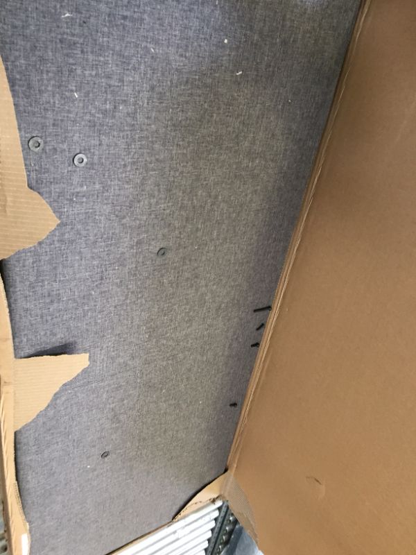 Photo 1 of DHP Janford Upholstered Bed, Gray Linen, Full, PARTS ONLY 