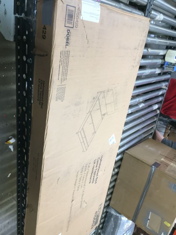 Photo 1 of DHP Janford Upholstered Bed, Gray Linen, Full, PARTS ONLY 