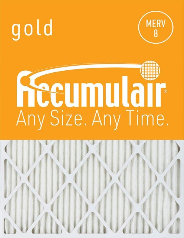 Photo 1 of Accumulair Gold 17x19x1 (Actual Size) MERV 8 Air Filter/Furnace Filter (2 Pack)
