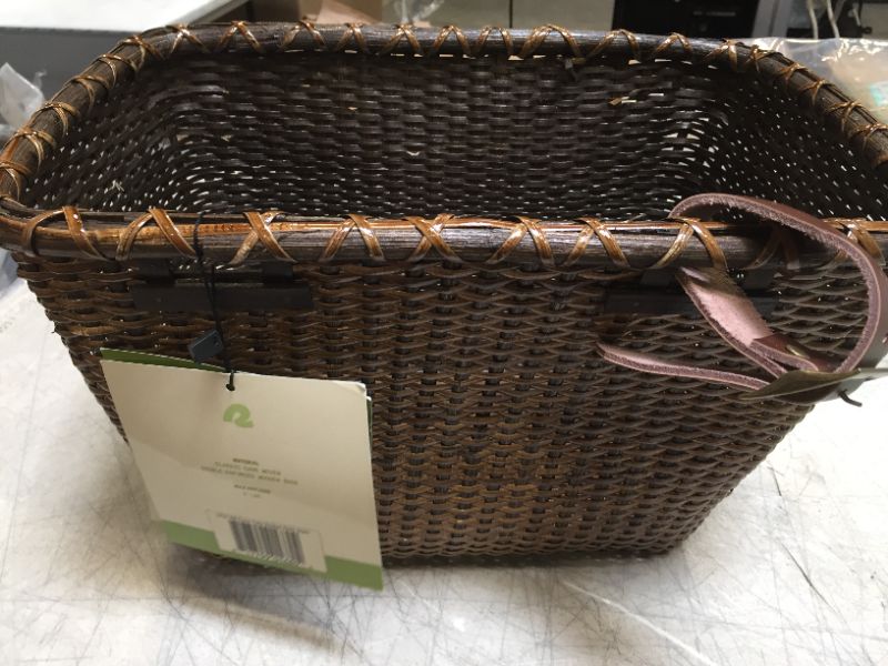 Photo 2 of Retrospec Bicycles Cane Woven Rectangular Toto Basket with Authentic