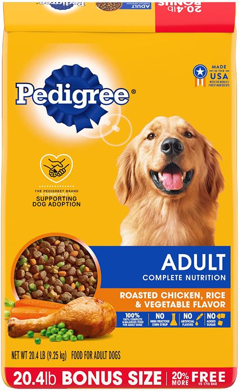 Photo 1 of  Pedigree Roasted Chicken, Rice & Vegetable Flavor Adult Complete Nutrition Dry D Best By Nov 11 2022