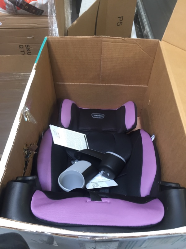 Photo 1 of Evenflo Maestro Sport Convertible Booster Car Seat, Forward Facing, High Back, 5-Point Harness, For Kids 2 to 8 Years Old, Whitney Pink

