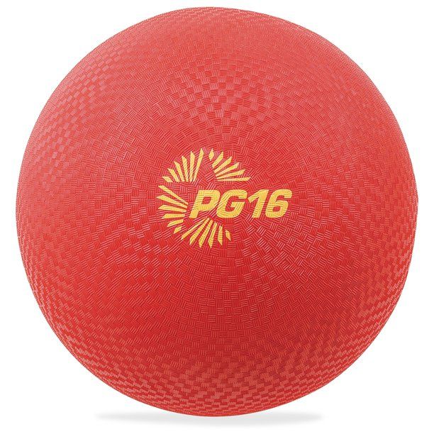 Photo 1 of Champion Sport Easy-grip Textured 16" Playground Ball, Red
