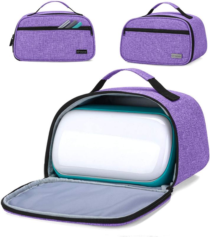 Photo 1 of Yarwo Dust Cover with Bottom Compatible with Cricut Joy Machine, Portable Tote Bag with Front Pocket and Top Handle, Purple (Patented Design)
