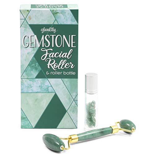 Photo 1 of  Jade Facial Roller with Essential Oil Bottle