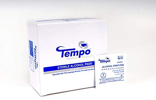 Photo 1 of 4x Tempo Sterile Alcohol Pad Swabs - 200 small wipes per box
