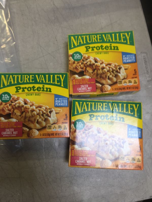 Photo 2 of 3x Nature Valley Chewy Protein Granola Bars, Salted Caramel Nut, 5 ct, 7.1 oz
Best Before: Apr 24, 2022