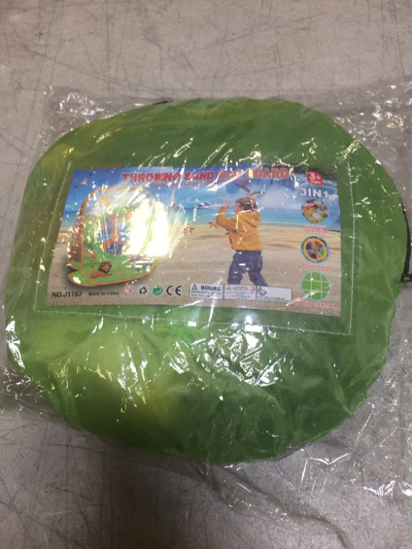 Photo 1 of 3 in 1 Dinosaur Bean Bag Toss Game Toy for 2 3 4 5 Years Old, Indoor Outdoor Lawn Yard Cornhole Game Dart Game Tic Tac Toe Game for Toddlers Kids, Perfect for Boys Girls Dinosaur Theme Party
