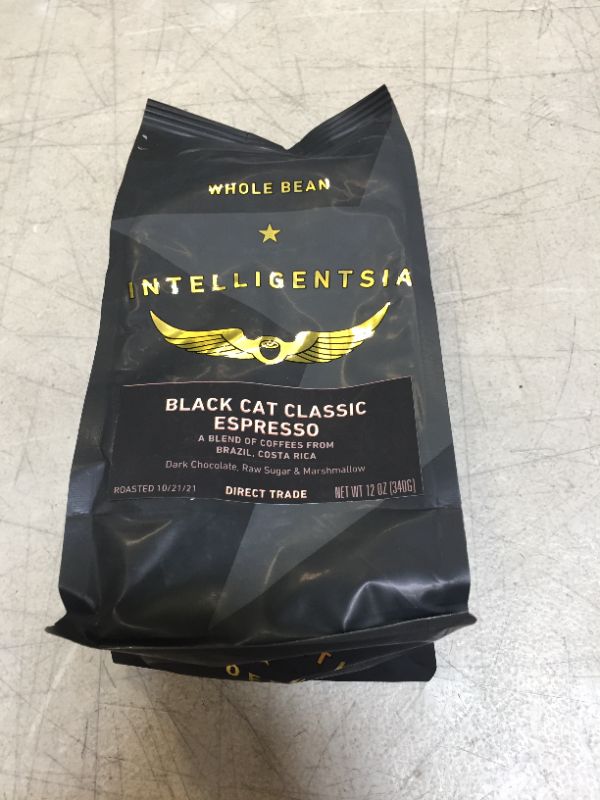 Photo 1 of Intelligentsia Black Cat Classic Espresso Whole Bean Coffee, 12 Oz BEST BY 01/19/2022
