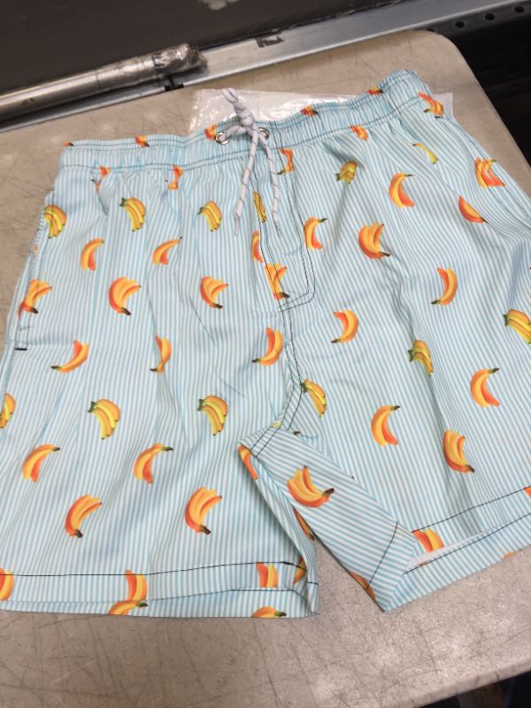 Photo 1 of BEACH SHORTS BLUEWITH BANANAS SIZE ASIA L