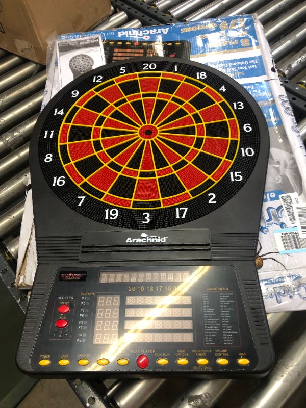 Photo 3 of Arachnid Cricket Pro 800 Electronic Dartboard with NylonTough Segments for Improved Durability and Playability and Micro-thin Segment Dividers for ReducedBounce-outs , Black
