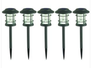 Photo 1 of 2x Hampton Bay Solar Gray LED 10 Lumen Path Light (5-Pack)
