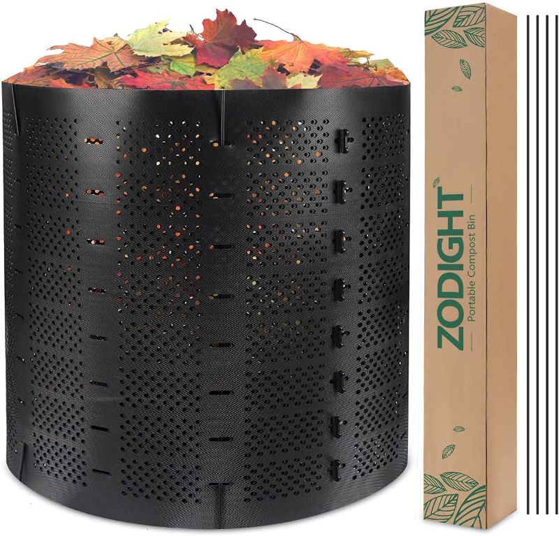 Photo 1 of 220 Gallon Compost Bin Outdoor, Zodight Expandable Outdoor Composter, Easy Assembling, Large Capacity, Fast Creation of Fertile Soil
