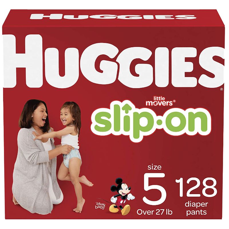 Photo 1 of Huggies Little Movers Slip-On Diaper Pants, Size 5, 128 Count
