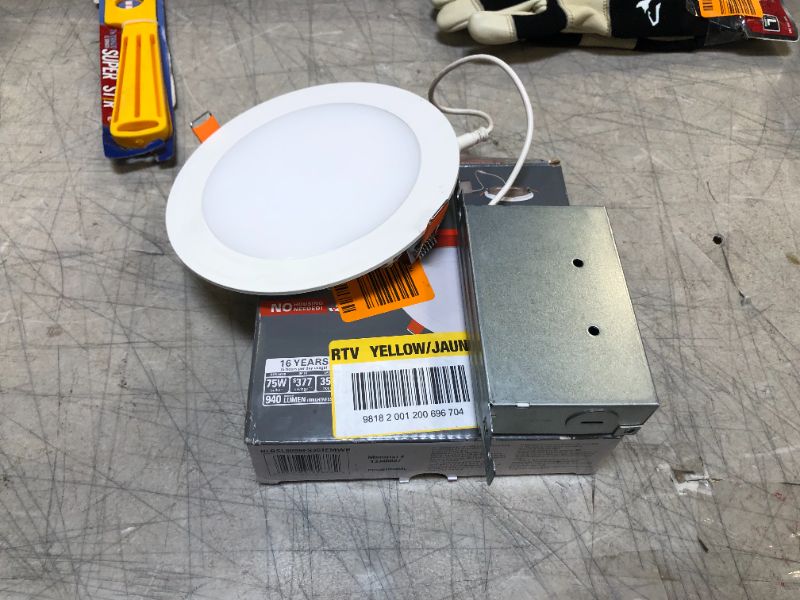 Photo 1 of HLBSL 6 in. Color Selectable New Construction or Remodel Canless Recessed Integrated LED Kit
