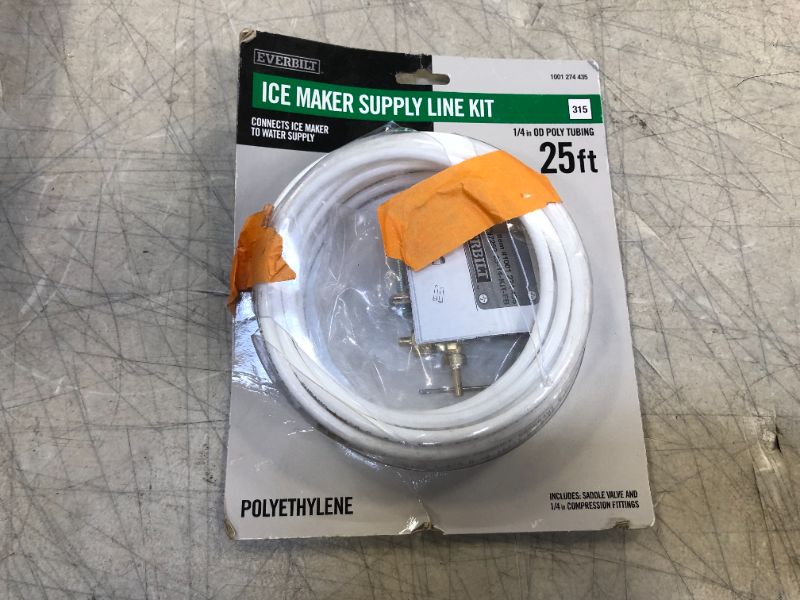 Photo 2 of 1/4 in. x 25 ft. Poly Ice Maker Kit
