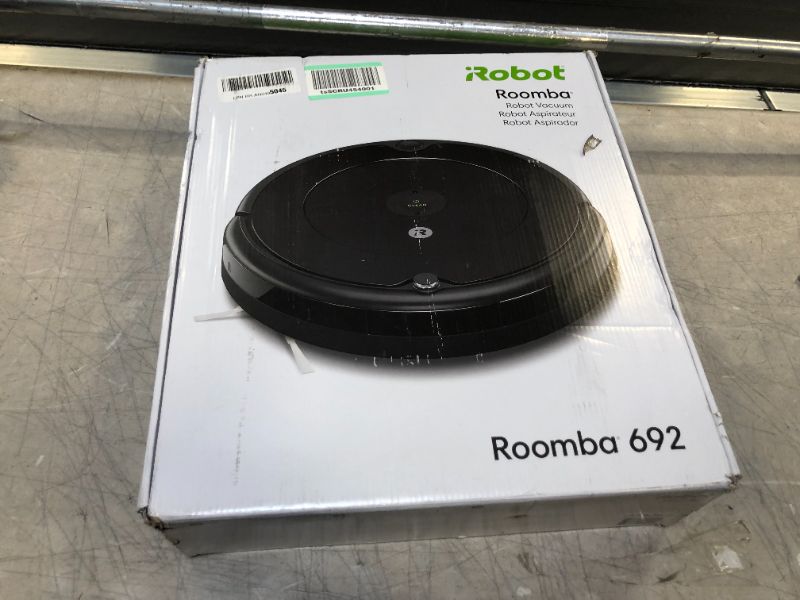 Photo 6 of iRobot Roomba 692 Robot Vacuum-Wi-Fi Connectivity, Personalized Cleaning Recommendations, Works with Alexa, Good for Pet Hair, Carpets, Hard Floors, Self-Charging, Charcoal Grey
