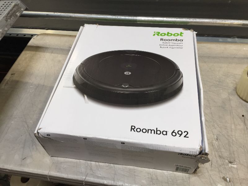 Photo 7 of iRobot Roomba 692 Robot Vacuum-Wi-Fi Connectivity, Personalized Cleaning Recommendations, Works with Alexa, Good for Pet Hair, Carpets, Hard Floors, Self-Charging, Charcoal Grey
