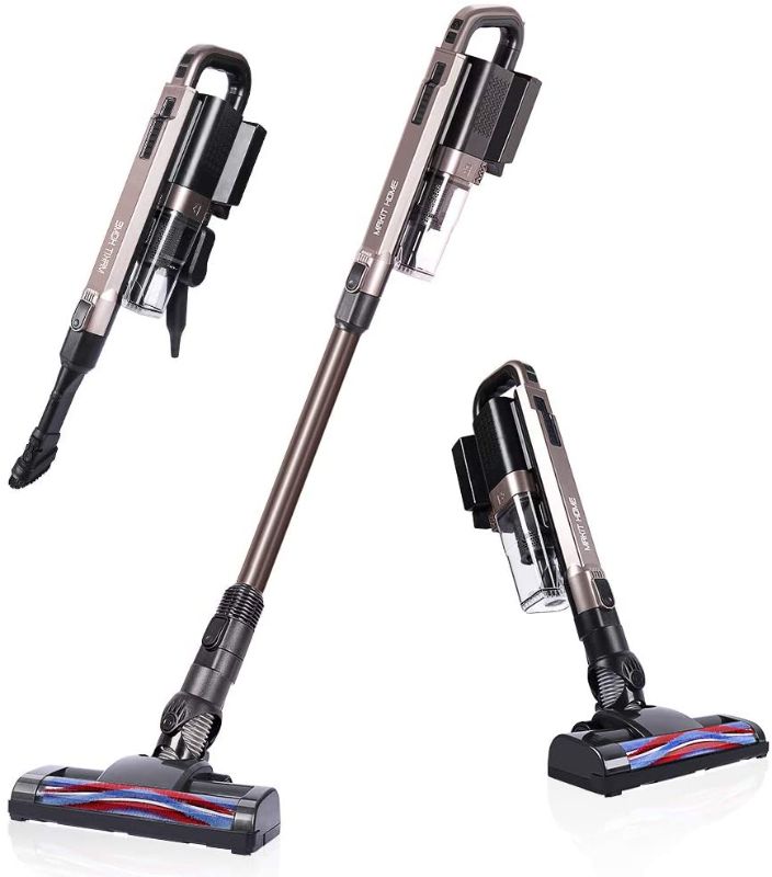 Photo 1 of Makit Home Cordless Stick Vacuum Cleaner, 18Kpa Powerful Suction Vacuum Cleaner Lightweight Handheld VacuumBrushless Motor for Pet Hair Home Hard FloorCleaning - USED
