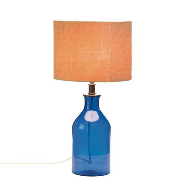 Photo 1 of Accent Plus 10017906 Blue Bottle Table Lamp
