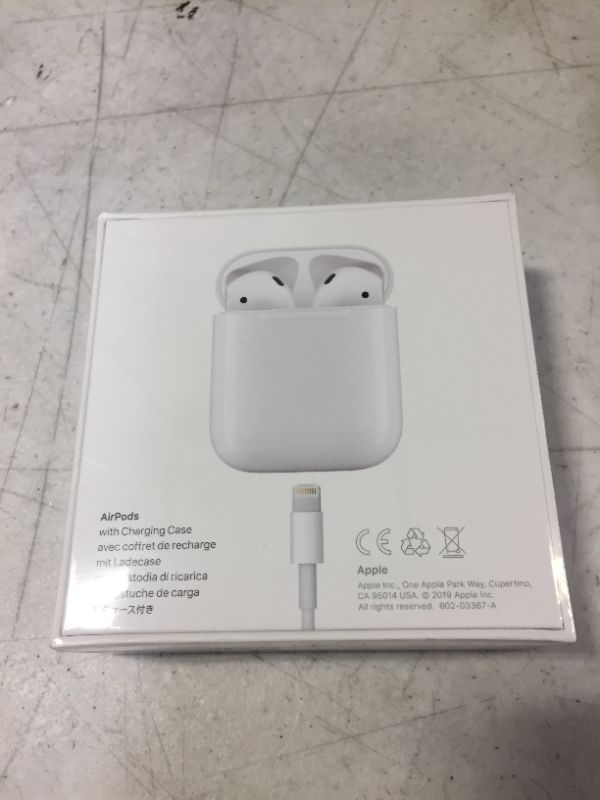Photo 4 of Apple AirPods (2nd Generation) MV7N2AM/a with Charging Case - Stereo - Wireless - Bluetooth - Earbud - Binaural - in-ear
