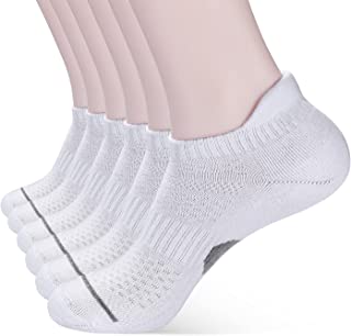 Photo 1 of Corlap Ankle Athletic Running Socks With Cushioned 6 Pack Low Cut Tab Sports Socks for Men and Women
