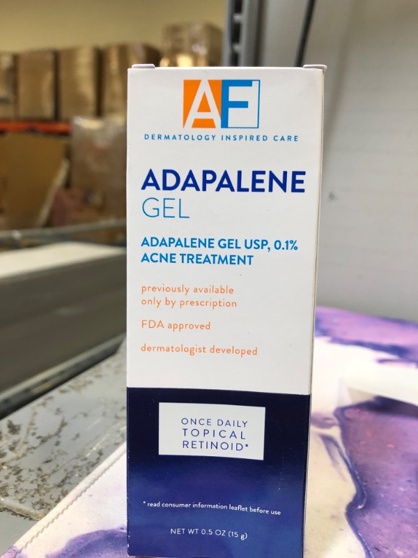 Photo 2 of Acne Free Adapalene Gel 0.1%, Once-Daily Topical Retinoid Acne Treatment, Dermatologist Developed, Unclogs Pores and Clears Acne, Prevents and Improve Whiteheads and Blackheads, 0.5 Ounce