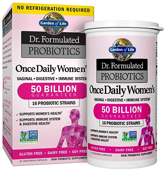 Photo 1 of Garden of Life Dr. Formulated Probiotics, Once Daily Women's, Vegetarian Capsules - 30 capsules
EXP 11/2021
