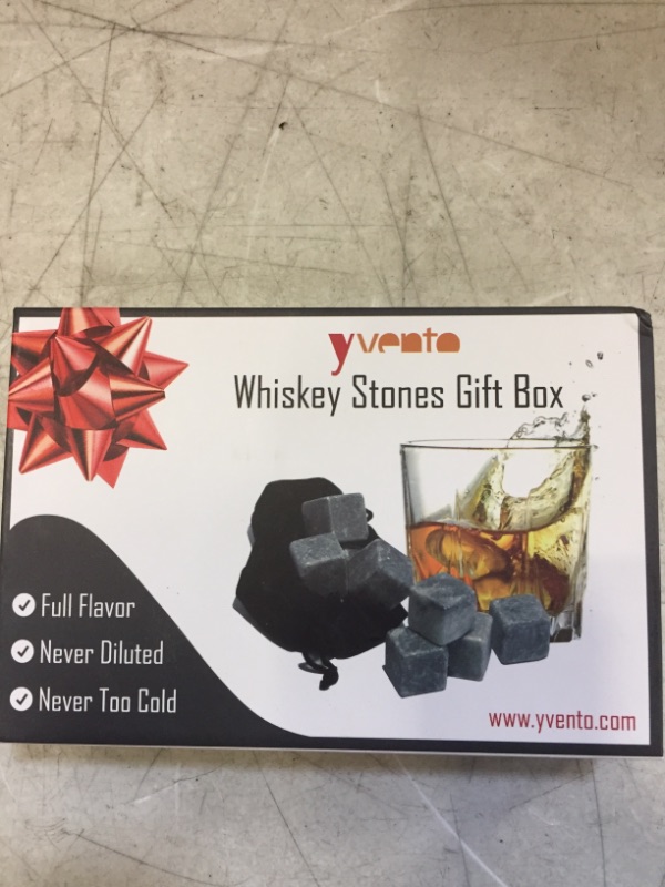 Photo 2 of 
Click image to open expanded view




Best Whiskey Stones Gift Set with Magnetic Closure - Unique Present Box - Soapstone Chilling Rocks and Velvet Bag to Cool Bourbon with No Ice - 9 Reusable Cubes