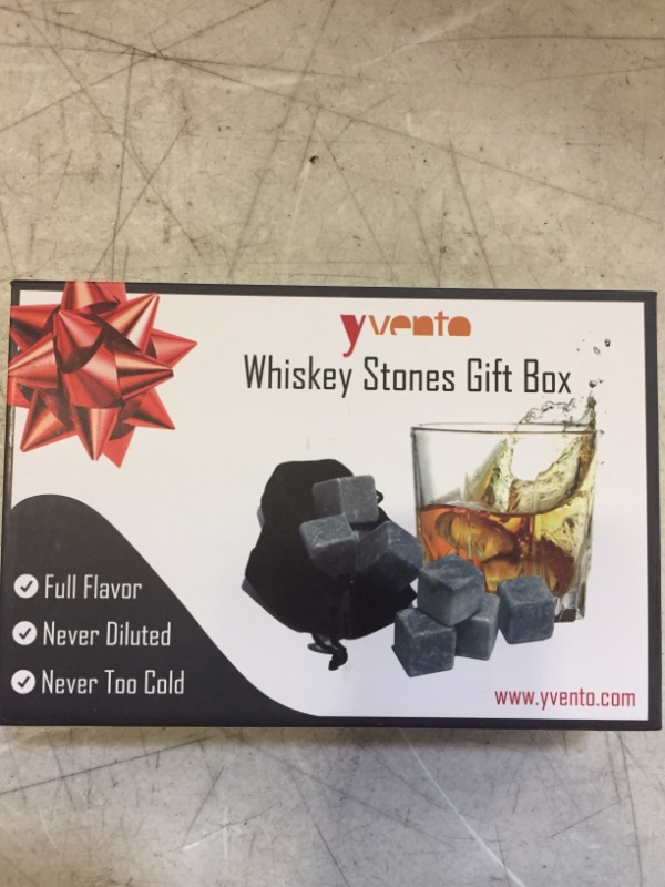 Photo 2 of 
Click image to open expanded view





Best Whiskey Stones Gift Set with Magnetic Closure - Unique Present Box - Soapstone Chilling Rocks and Velvet Bag to Cool Bourbon with No Ice - 9 Reusable Cubes