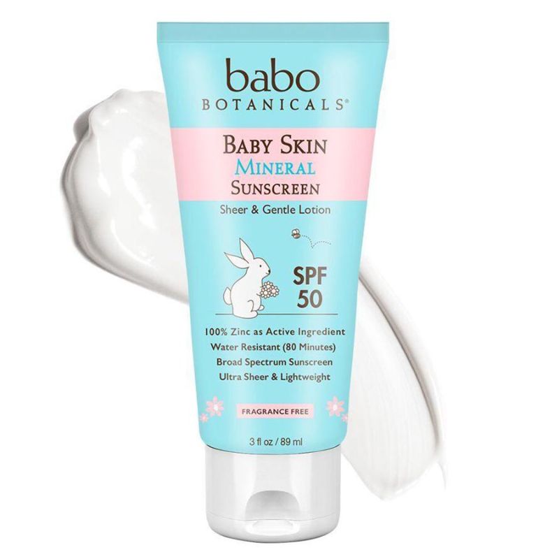 Photo 1 of Babo Botanicals SPF 50 Baby Skin Mineral Sunscreen Lotion 3 Fl Oz Tube
 (factory sealed)