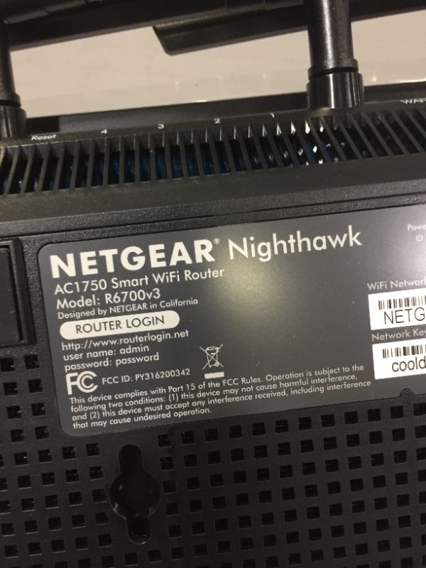 Photo 10 of Nighthawk Ac1750 Smart Wifi Router
(factory sealed) (Opened to take photos)