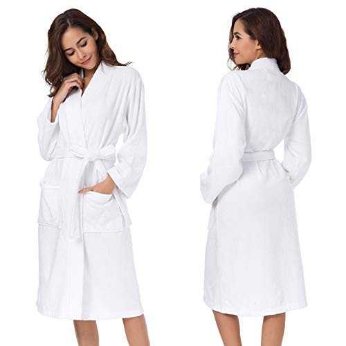 Photo 1 of AW BRIDAL 2Pcs Couple's Terry Cotton Kimono Robe 100% Cotton Spa Bathrobe Set - Unisex Hotel Robe with Script
size M & XL (Factory sealed)