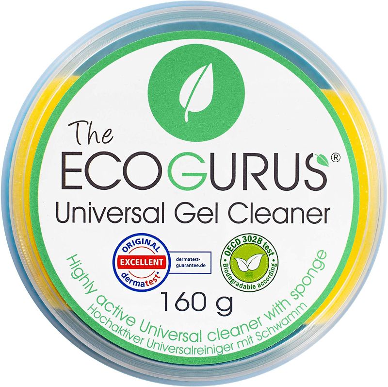 Photo 1 of The EcoGurus Universal Gel Cleaner with Sponge - All Purpose!!! - Clean Your Kitchen, Bathroom, Varnished Surfaces, Laminated Floors, Laundry Stain Remover, For Carpet, Upholstery and more
