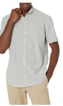 Photo 1 of Amazon Essentials Men's Regular-Fit Short-Sleeve Pocket Oxford Shirt
SIZE XXL