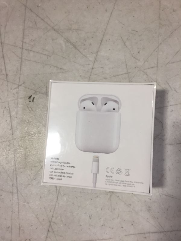 Photo 4 of Apple AirPods (2nd Generation) MV7N2AM/a with Charging Case - Stereo - Wireless - Bluetooth - Earbud - Binaural - in-ear
(FACTORY SEALED)