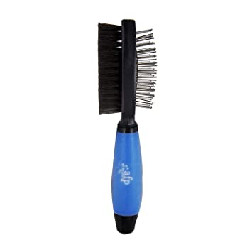 Photo 1 of  ( RED ) ALL FOR PAWS Dog Hair Brush Double Sides 2 in 1 Dog Brush and Cat Brush Dog Grooming for Long and Short Hair Dog dog accessories for flea comb
