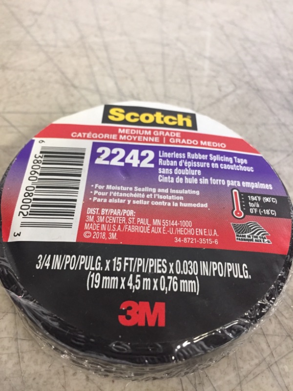 Photo 2 of Scotch 6165-ba-10 Electrical Tape Rbbr 15'